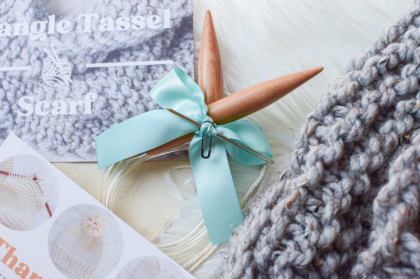 Triangle Tassel Scarf Kit - Knifty Knittings