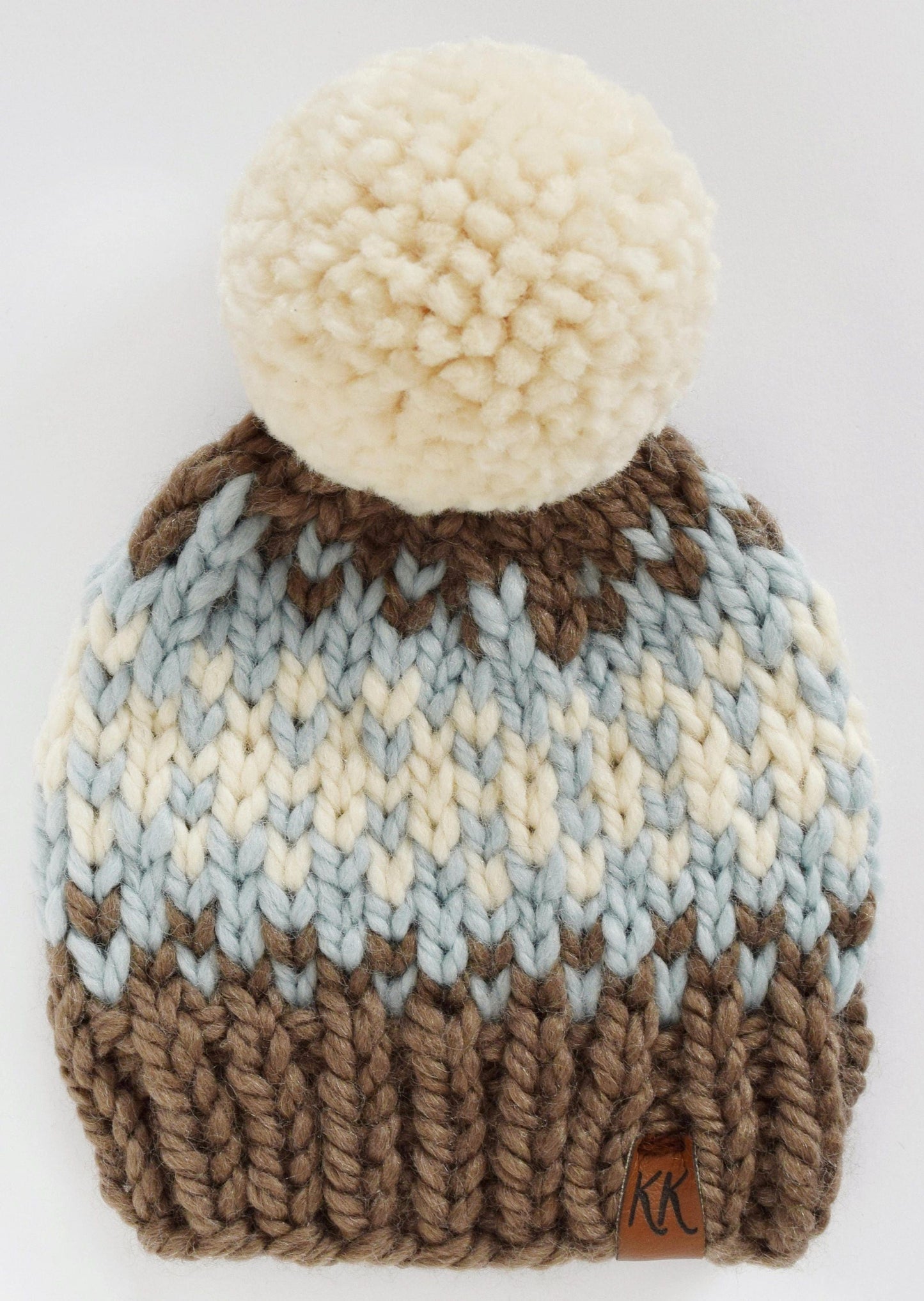 Fair Isle Pom Pom BeanieKnifty Knittings