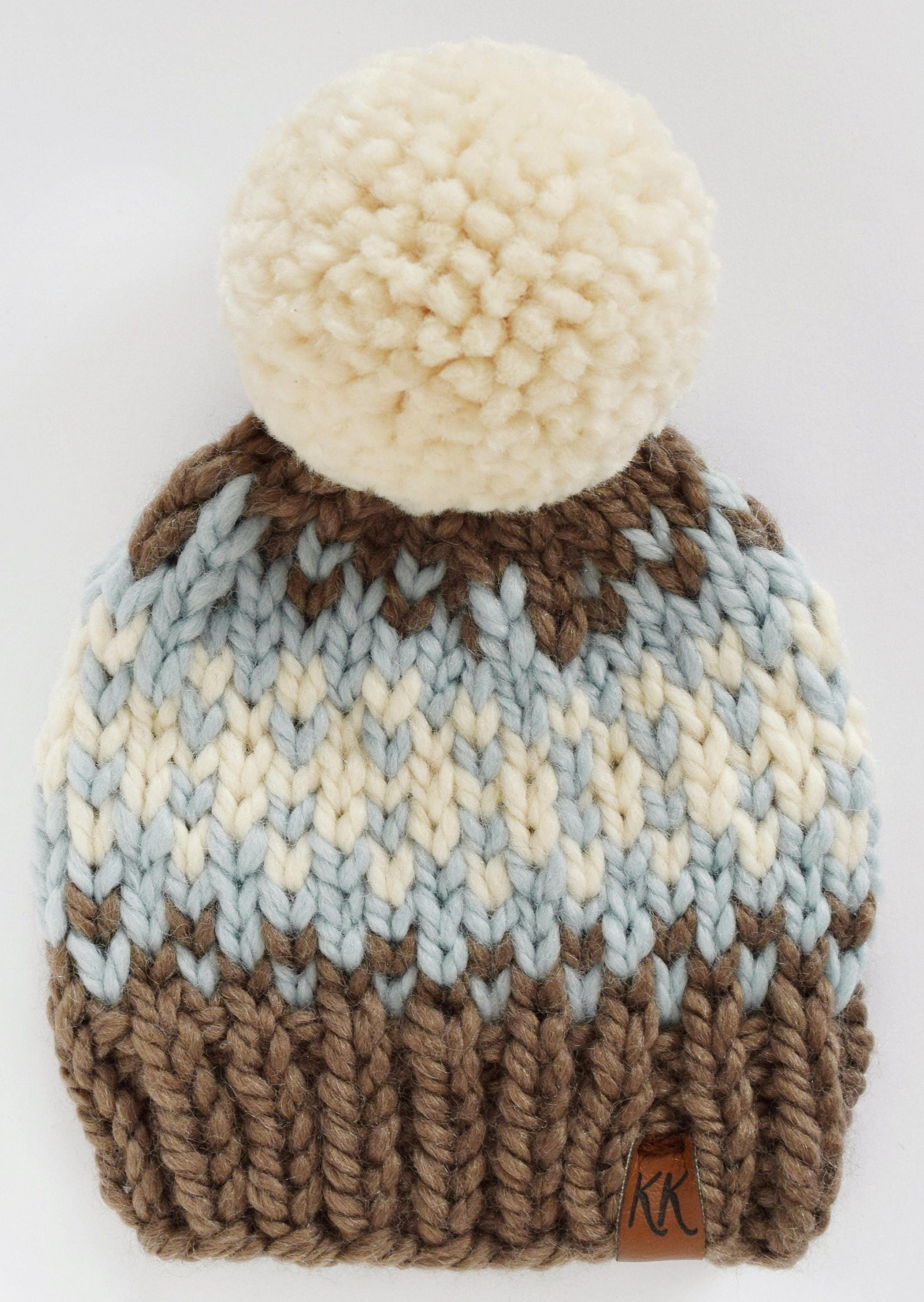 Fair Isle Pom Pom BeanieKnifty Knittings