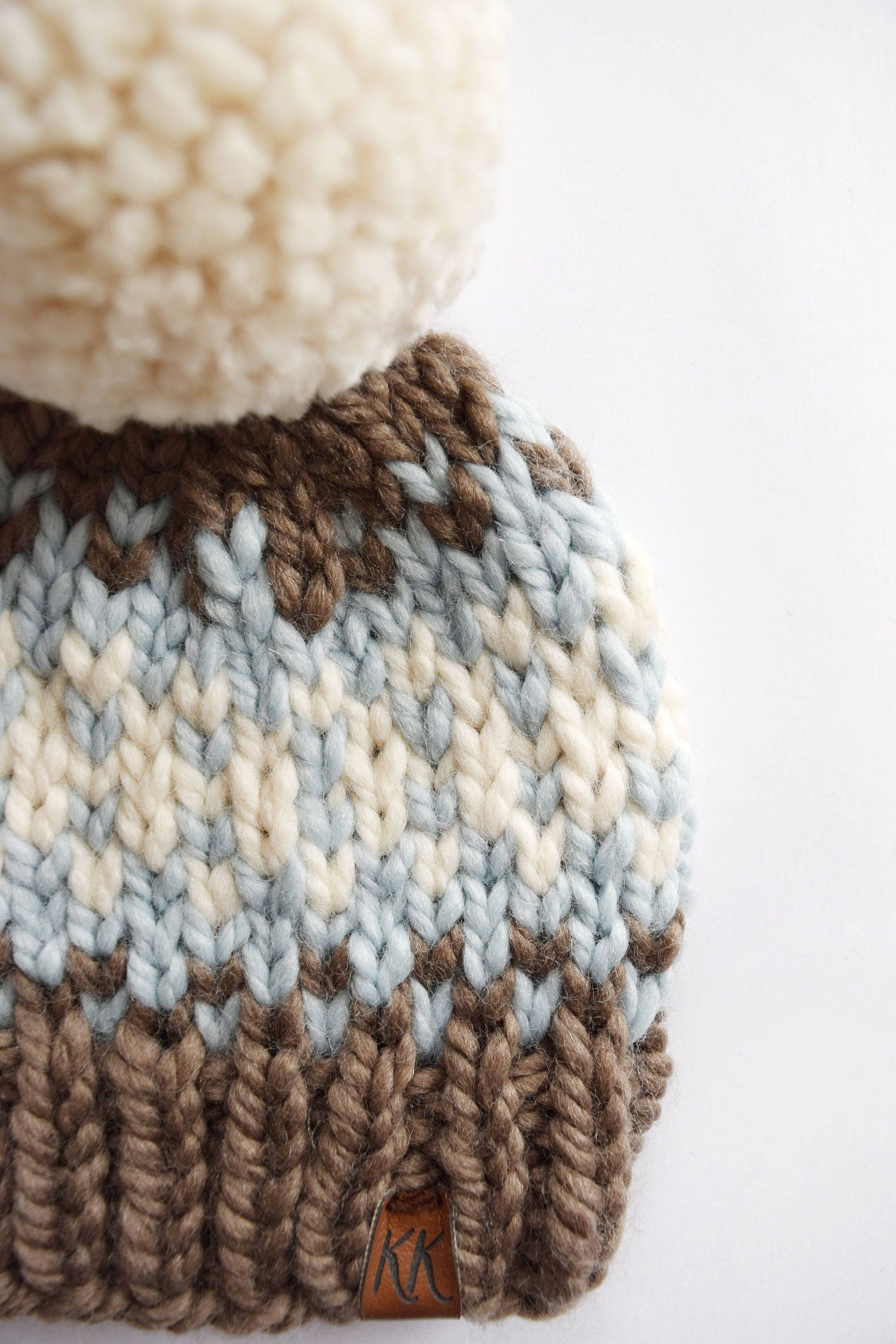 Fair Isle Pom Pom BeanieKnifty Knittings
