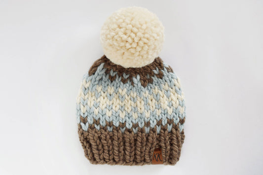 Fair Isle Pom Pom BeanieKnifty Knittings