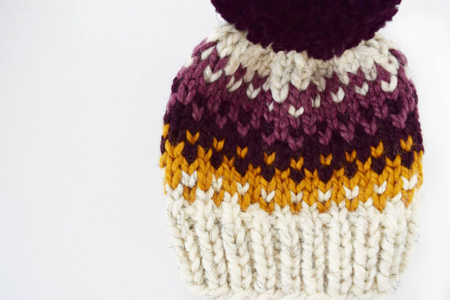 Fair Isle Pom Pom HatKnifty Knittings