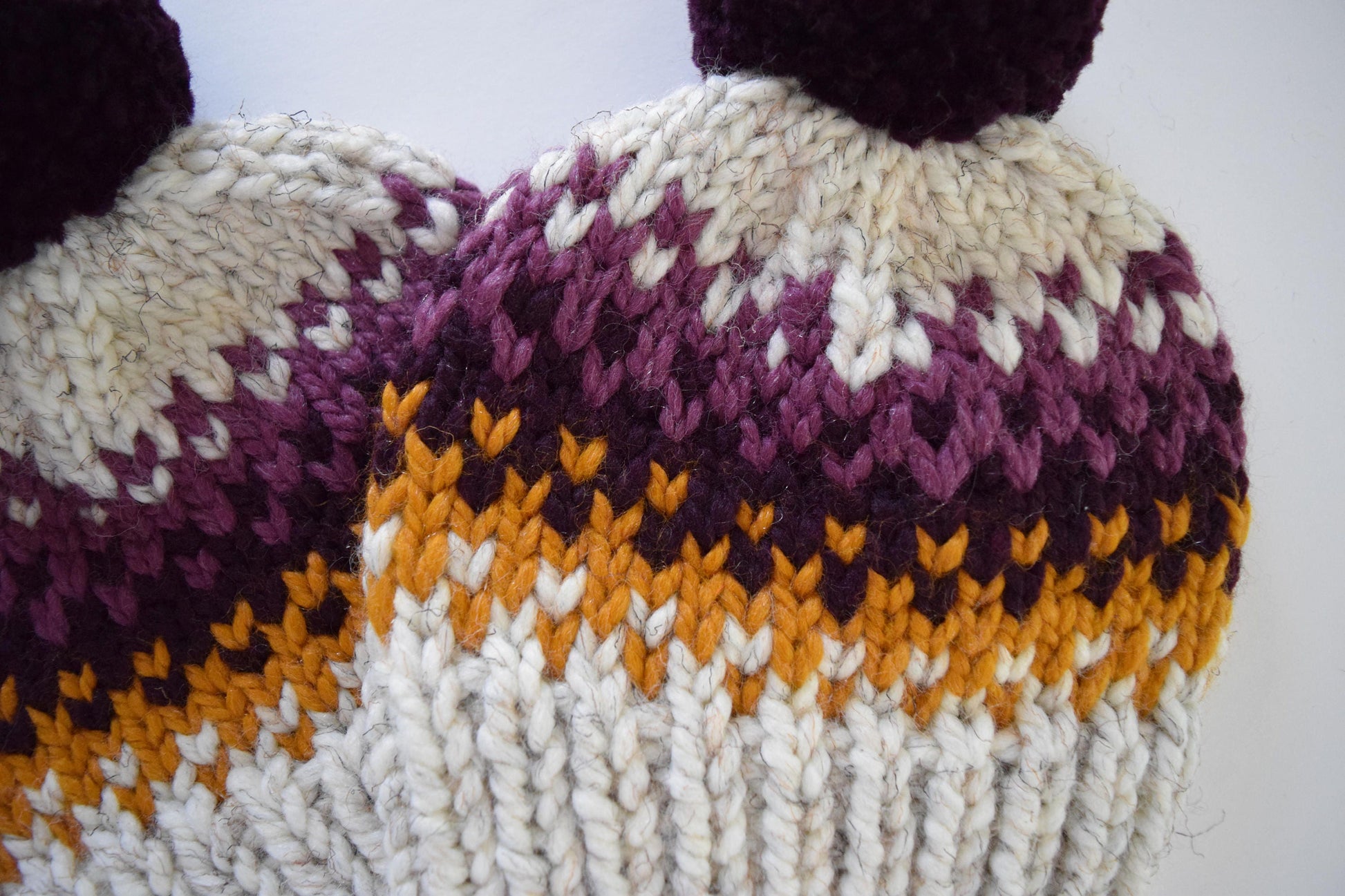 Fair Isle Pom Pom HatKnifty Knittings