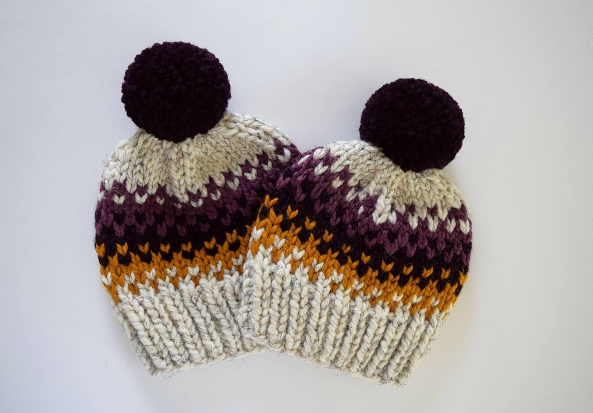Fair Isle Pom Pom HatKnifty Knittings