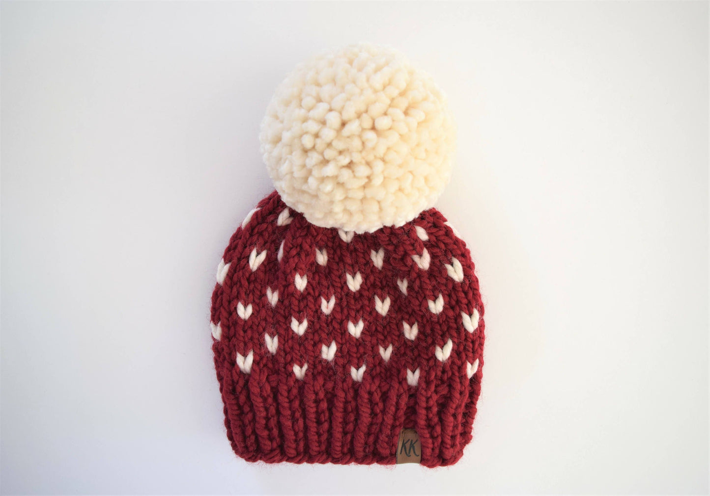 Little Hearts Beanie Knifty Knittings