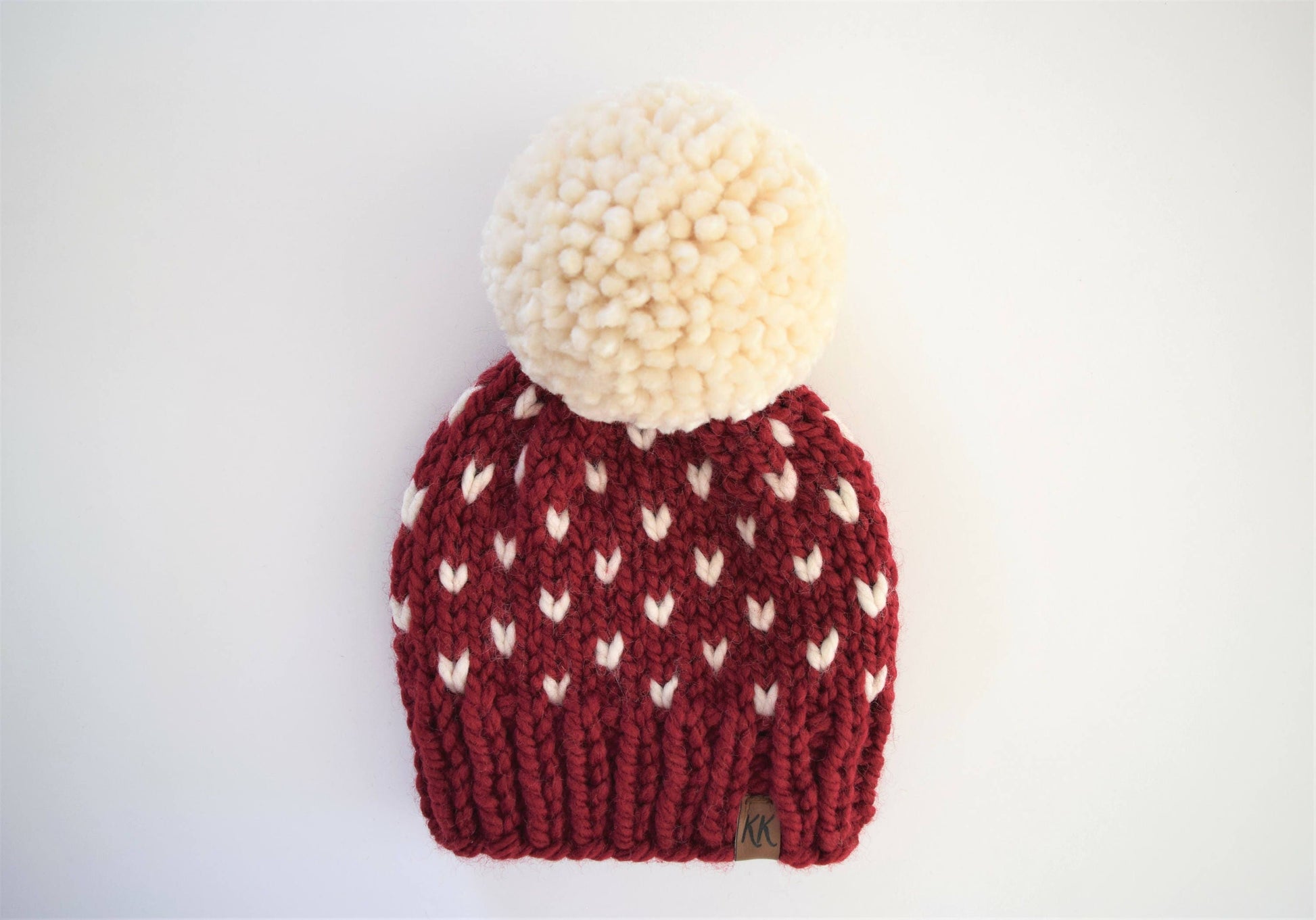 Little Hearts Beanie Knifty Knittings
