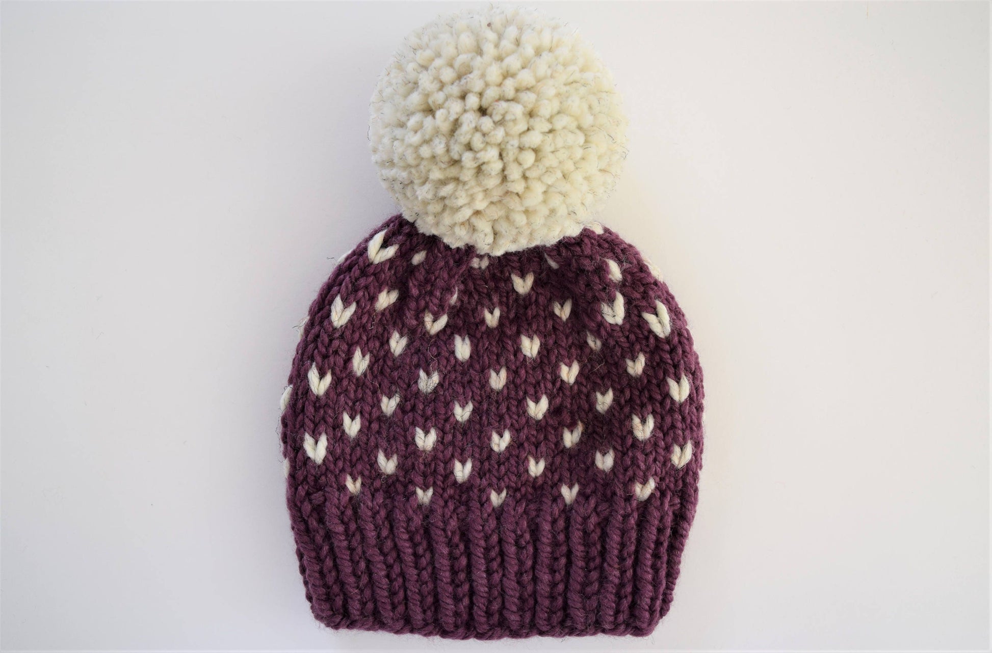 Little Hearts Beanie Knifty Knittings