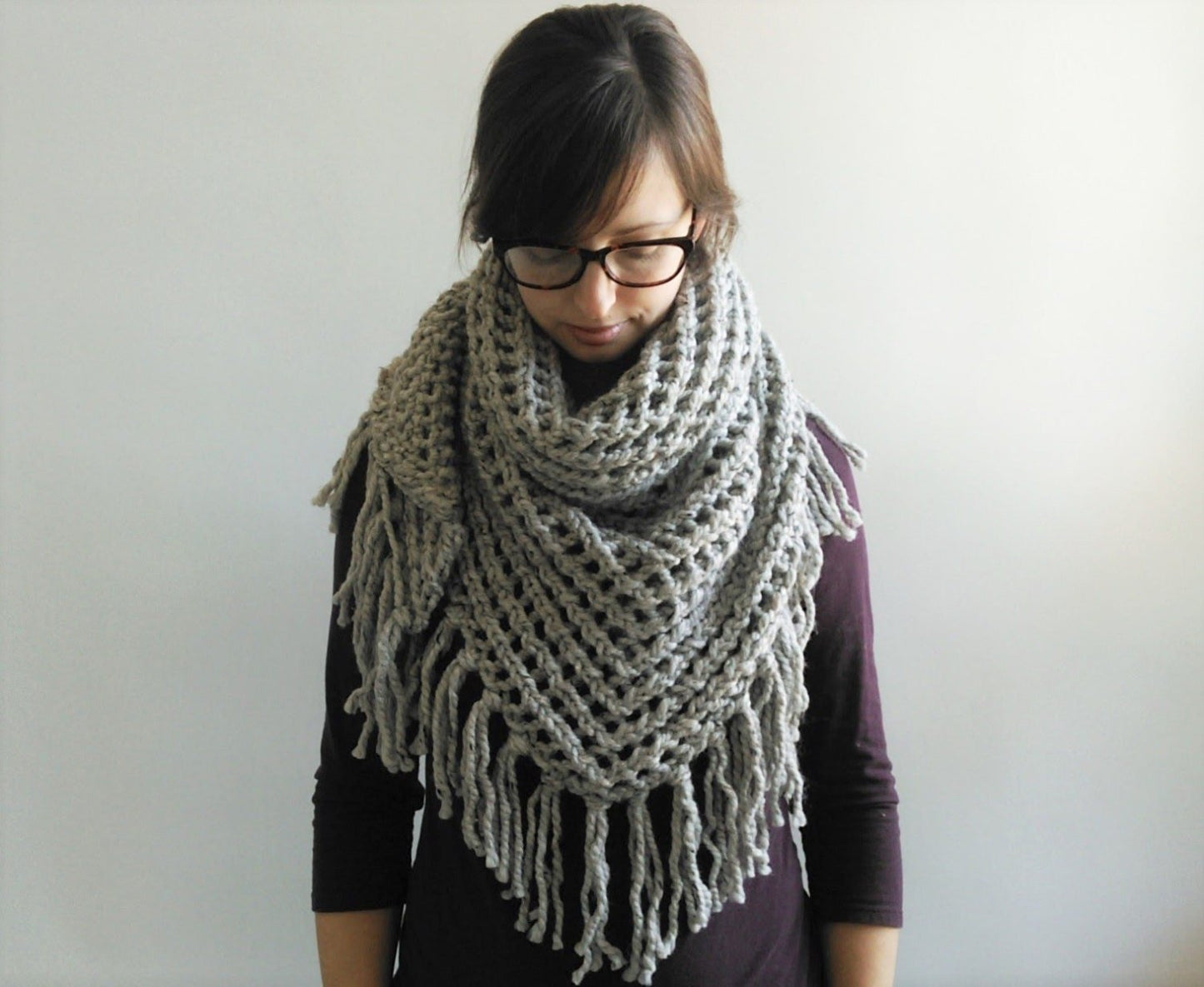 Lace Triangle ShawlKnifty Knittings