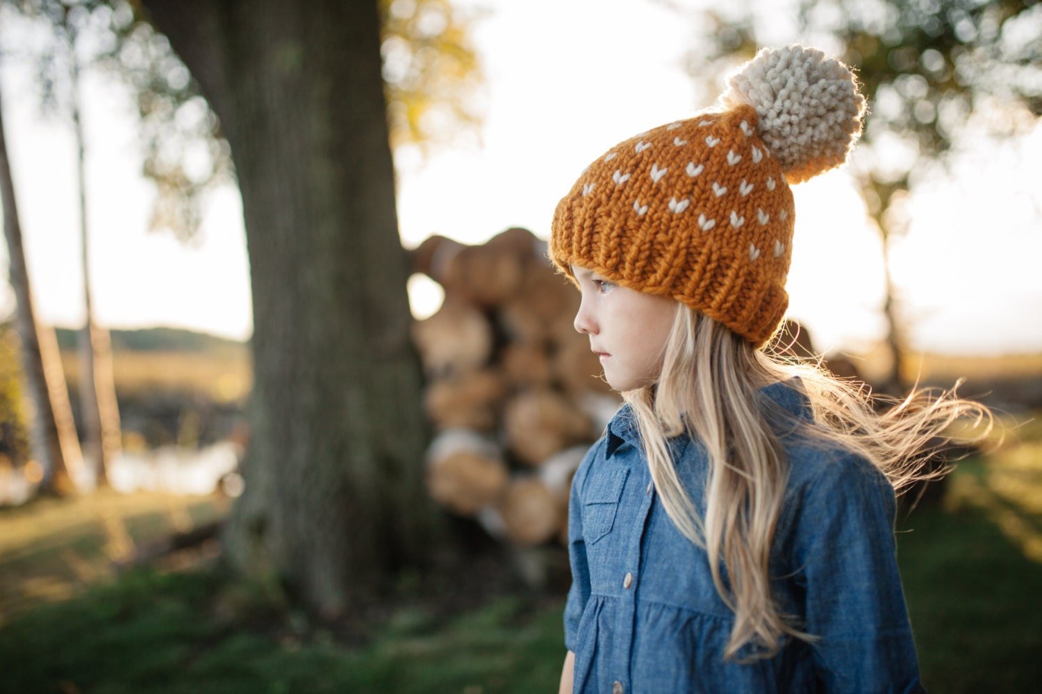 Little Hearts Beanie Knifty Knittings