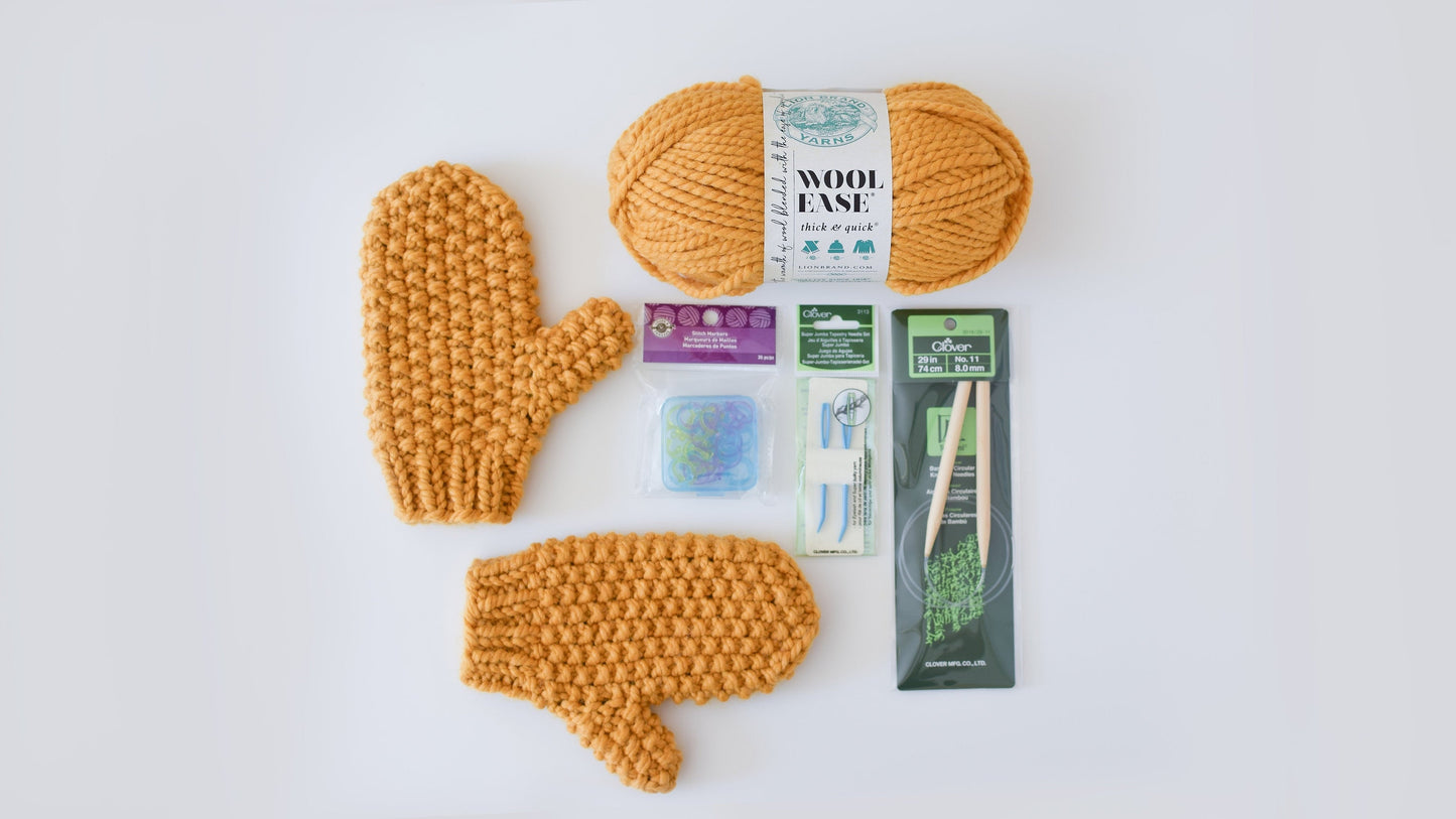 Seed Stitch MittensKnifty Knittings
