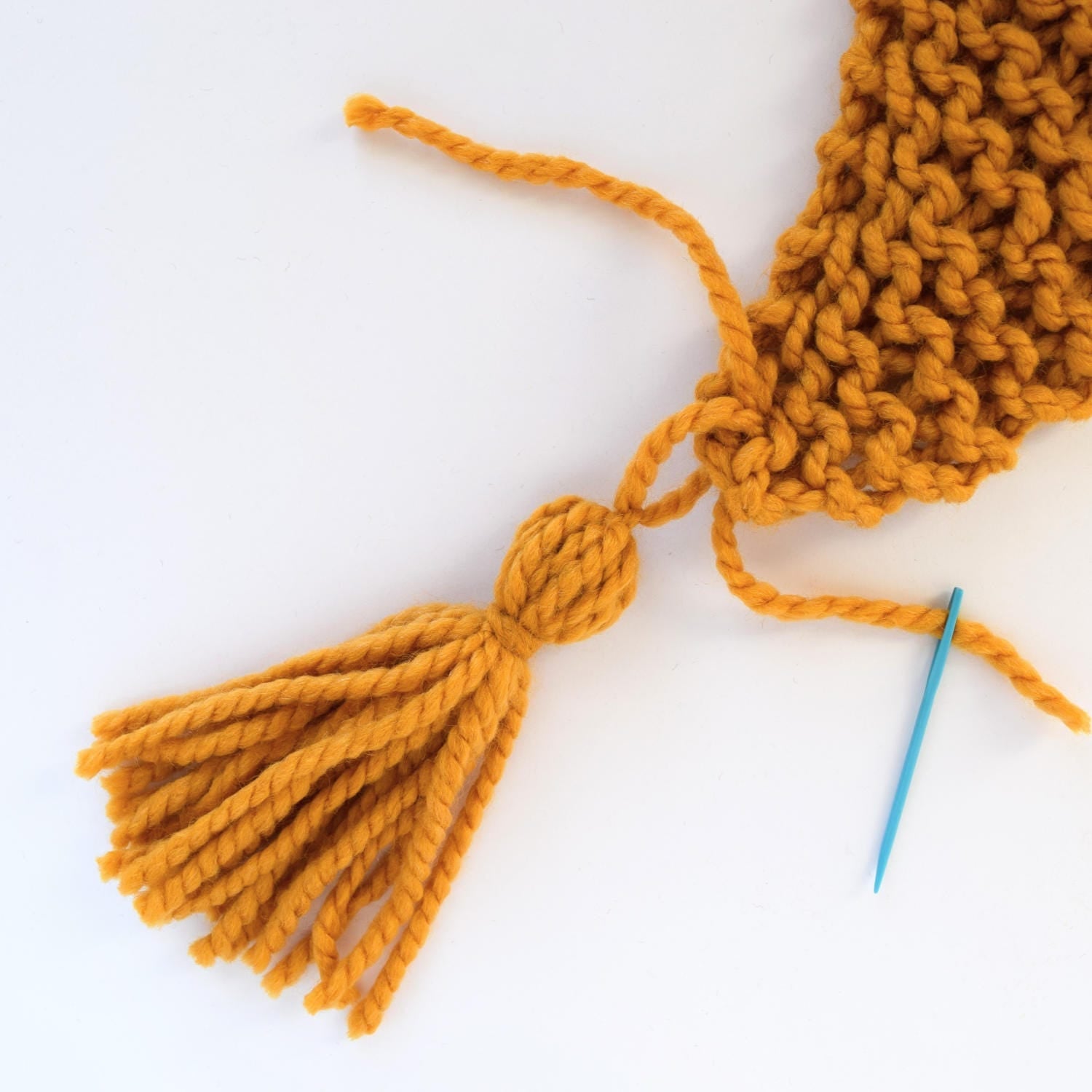 Triangle Tassel ScarfKnifty Knittings