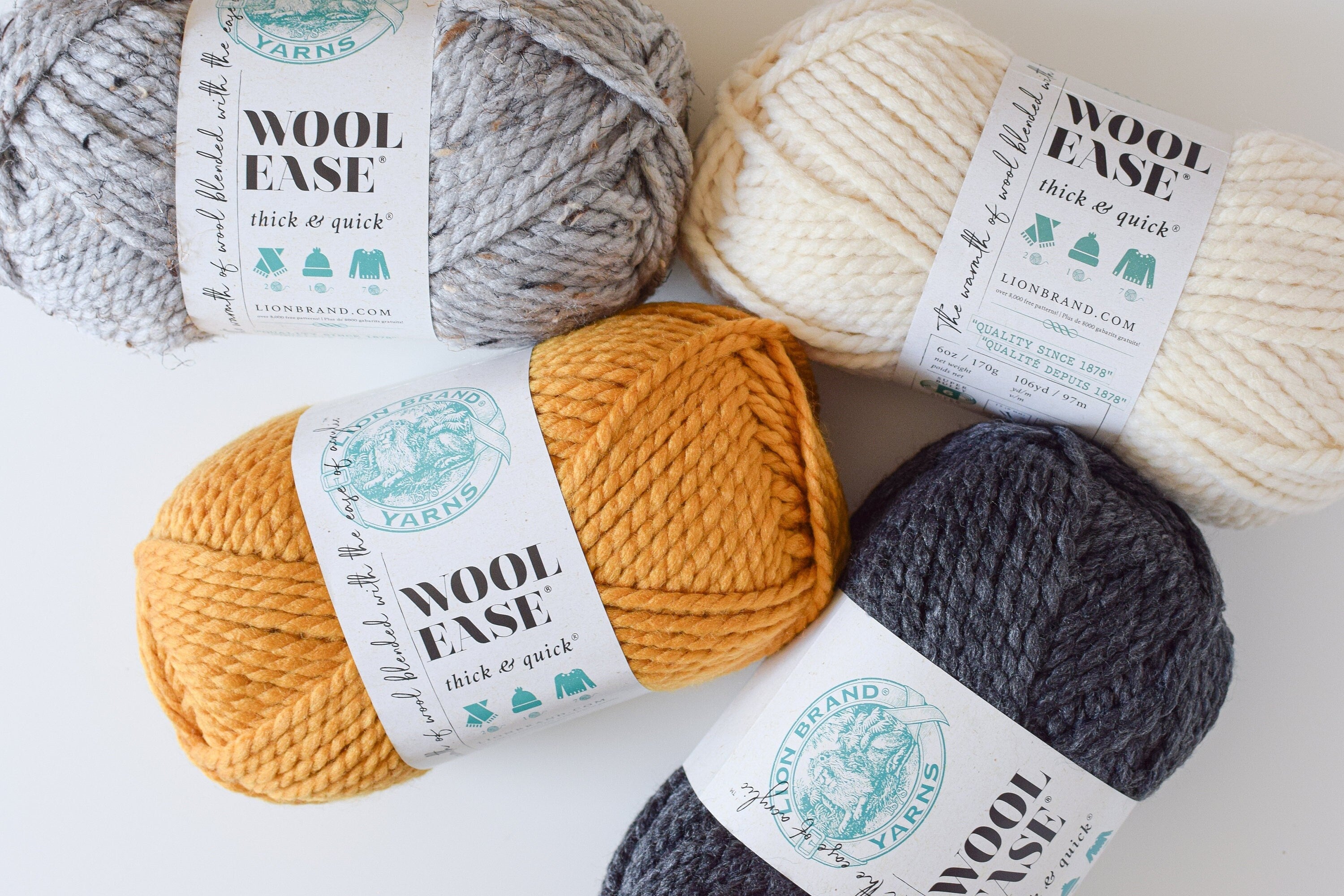 Wool-Ease Thick and Quick Yarn - super bulky yarn - chunky yarn – Knifty  Knittings