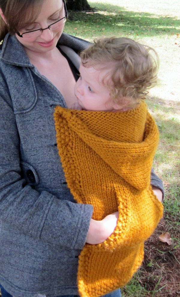 Babywearing Coat Extender Knitting pattern by Knifty Knittings