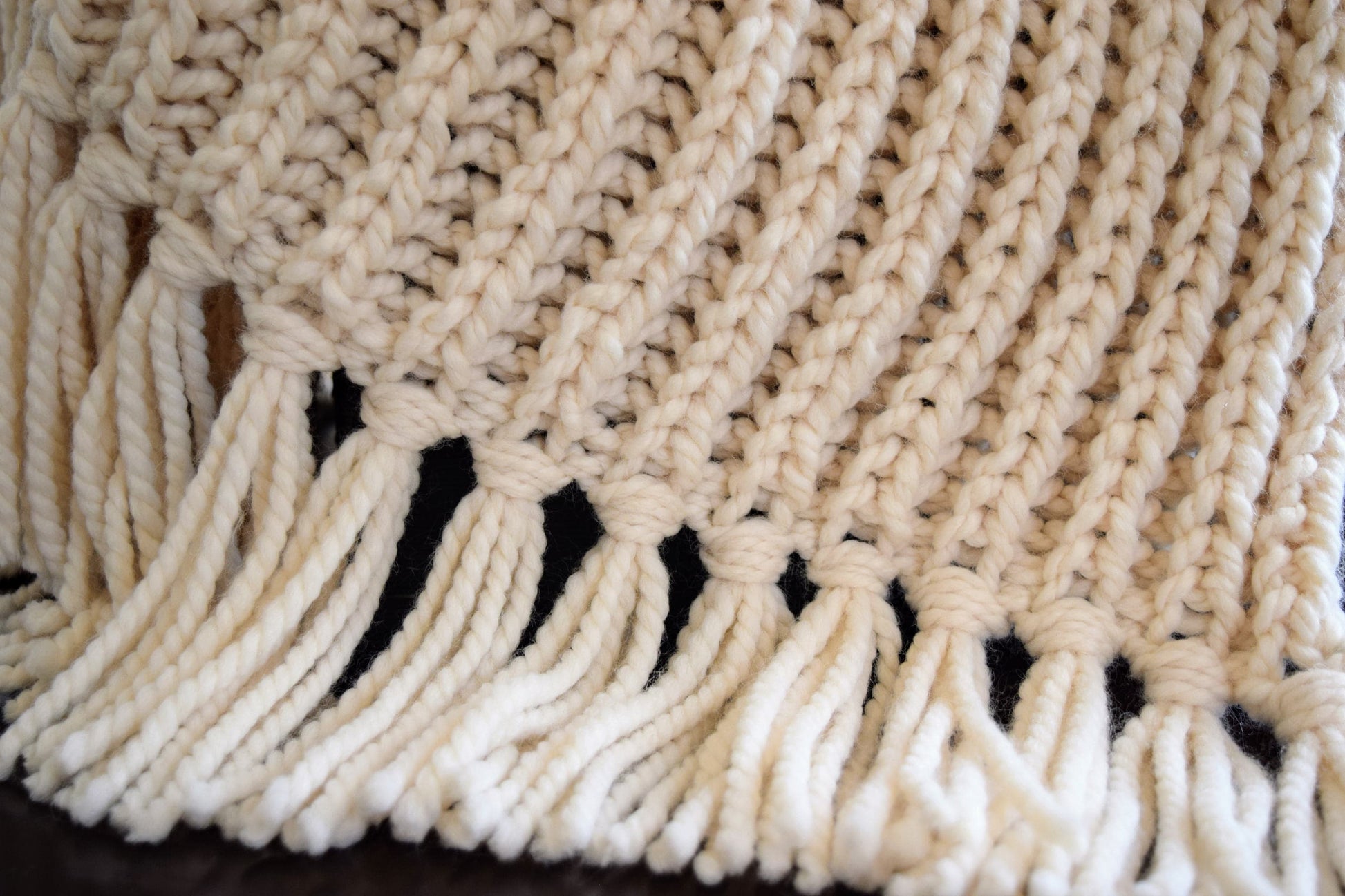 Loom Knit Blanket PDF PATTERN, The Fisherman's Blanket, Modern Design.