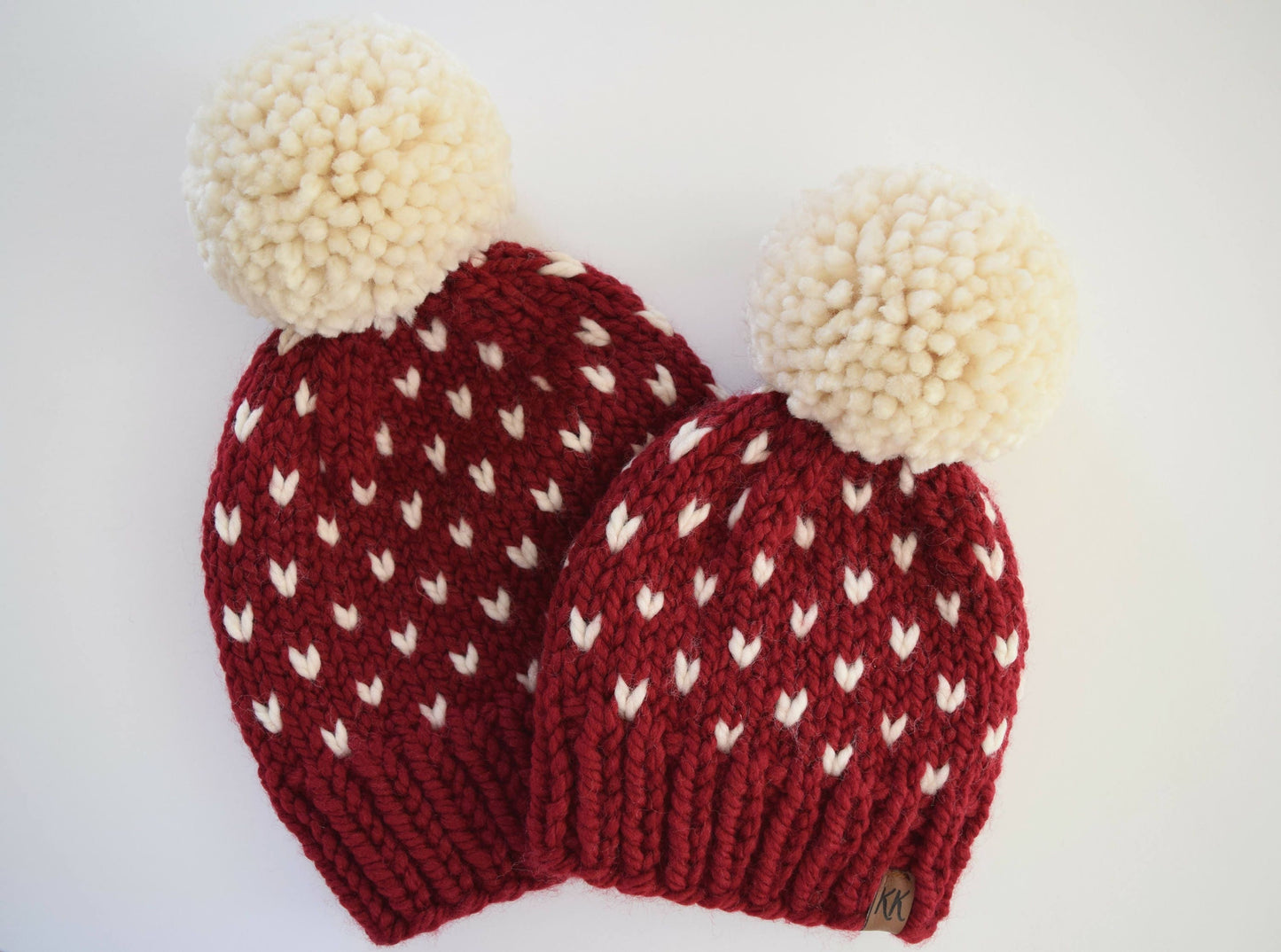 Little Hearts Beanie Knifty Knittings