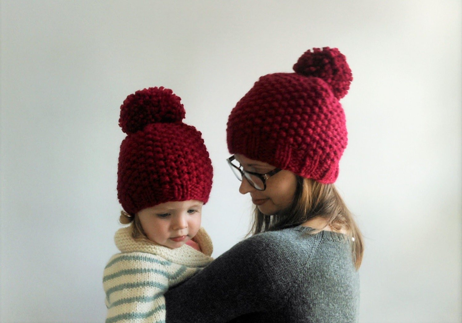 Seed Stitch Hat and CowlKnifty Knittings
